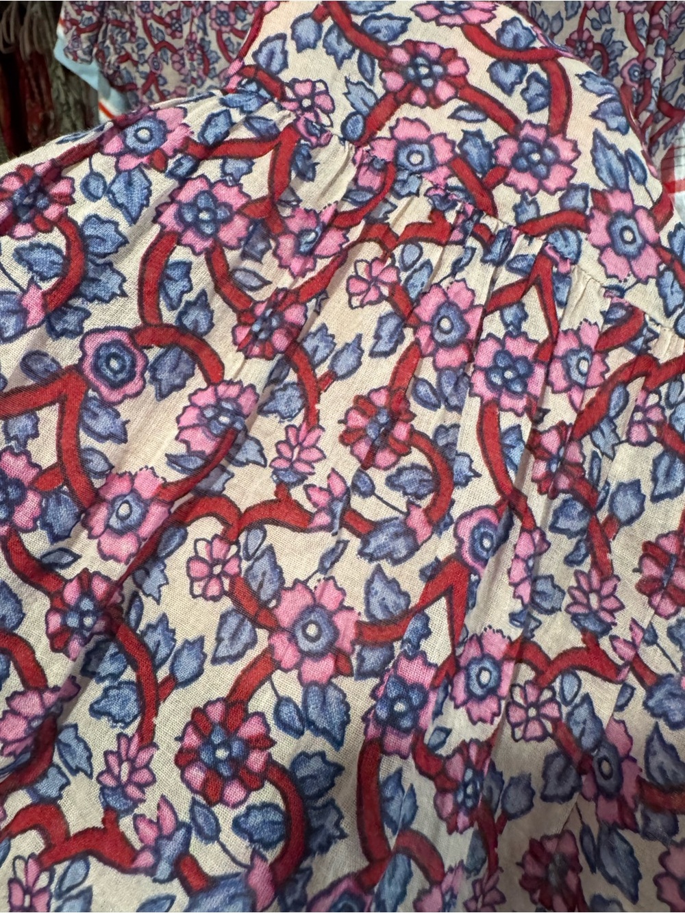 Isabel Marant Purple Floral Ruffled Tiered Mini Dress - Picture 8 of 8